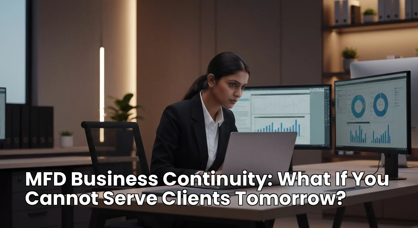 MFD Business Continuity: What If You Cannot Serve Clients Tomorrow?