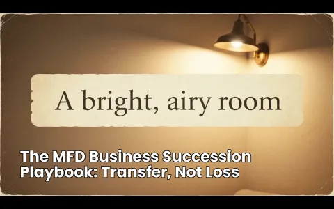 The MFD Business Succession Playbook: Transfer, Not Loss