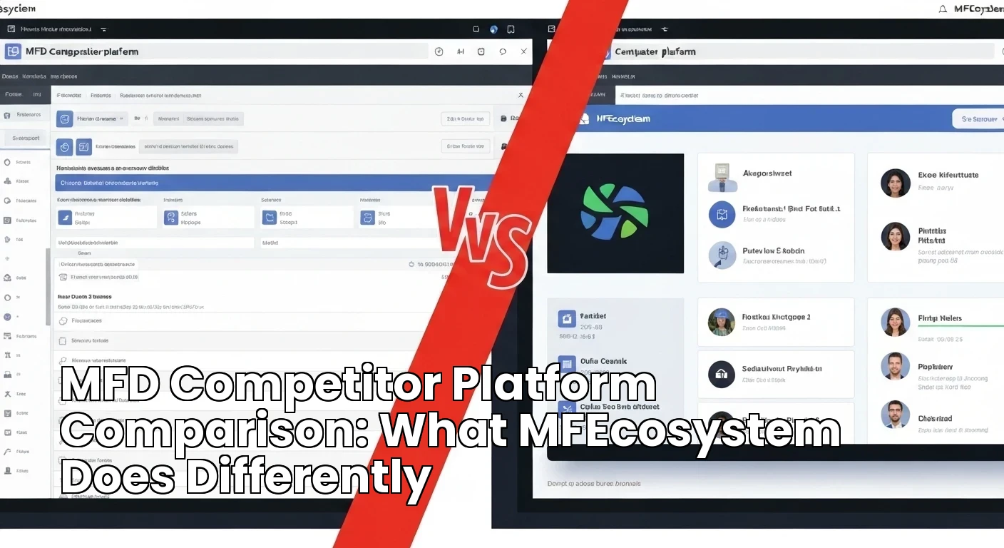 MFD Competitor Platform Comparison: What MFEcosystem Does Differently