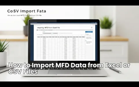 How to Import MFD Data from Excel or CSV Files