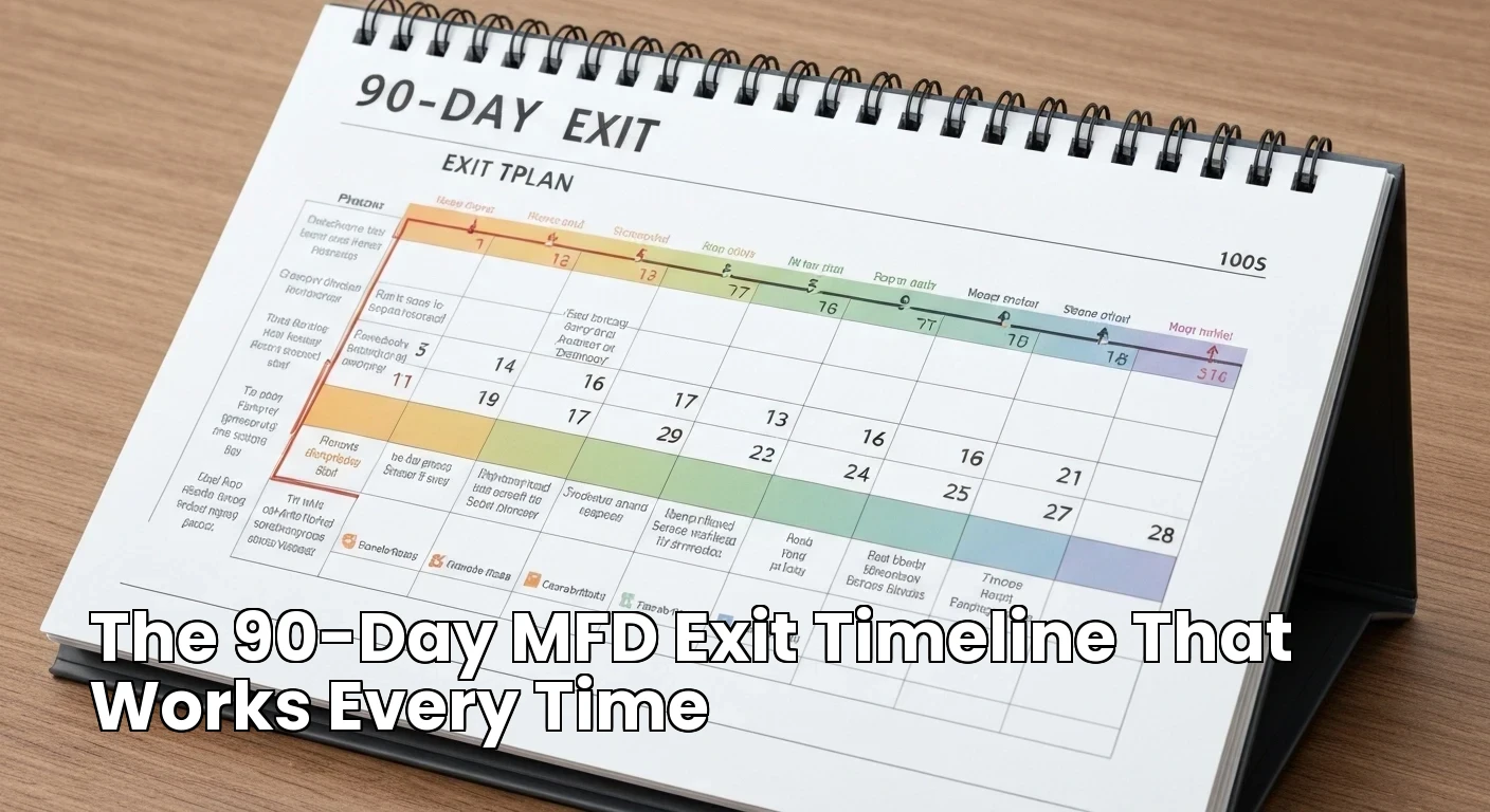 The 90-Day MFD Exit Timeline That Works Every Time