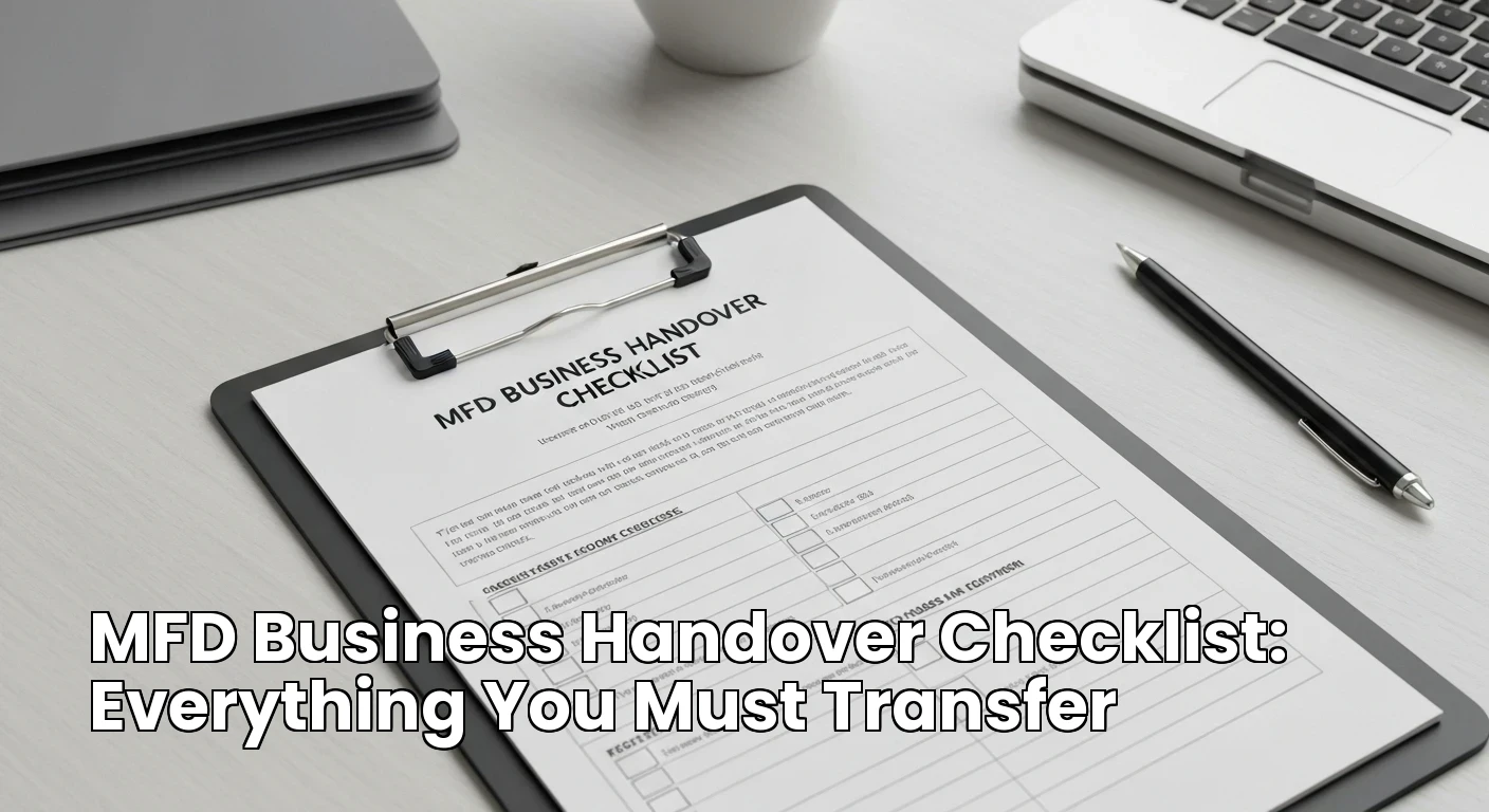 MFD Business Handover Checklist: Everything You Must Transfer