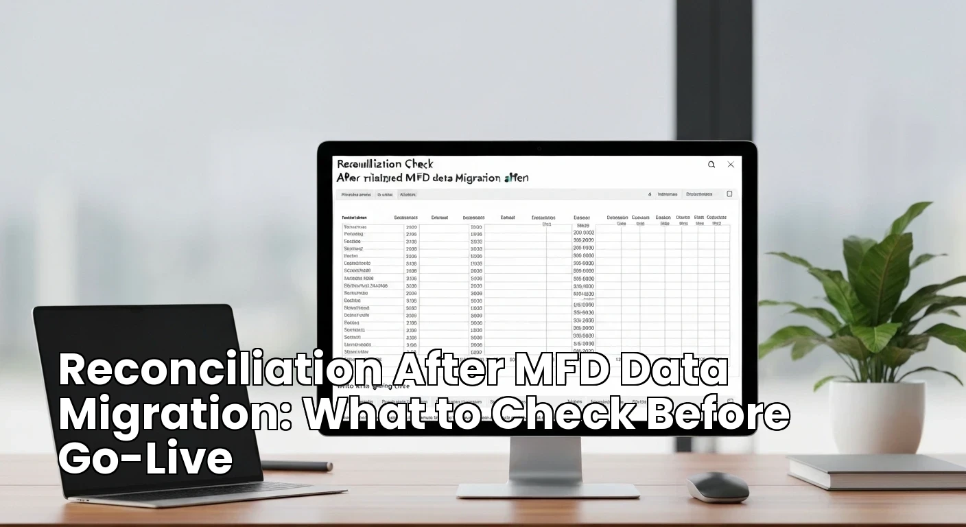 Reconciliation After MFD Data Migration: What to Check Before Go-Live