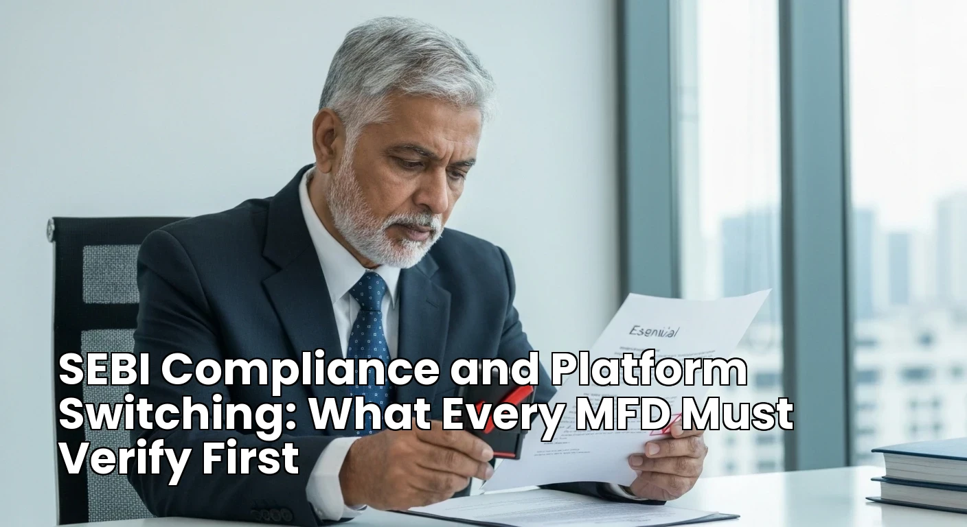 SEBI Compliance and Platform Switching: What Every MFD Must Verify First